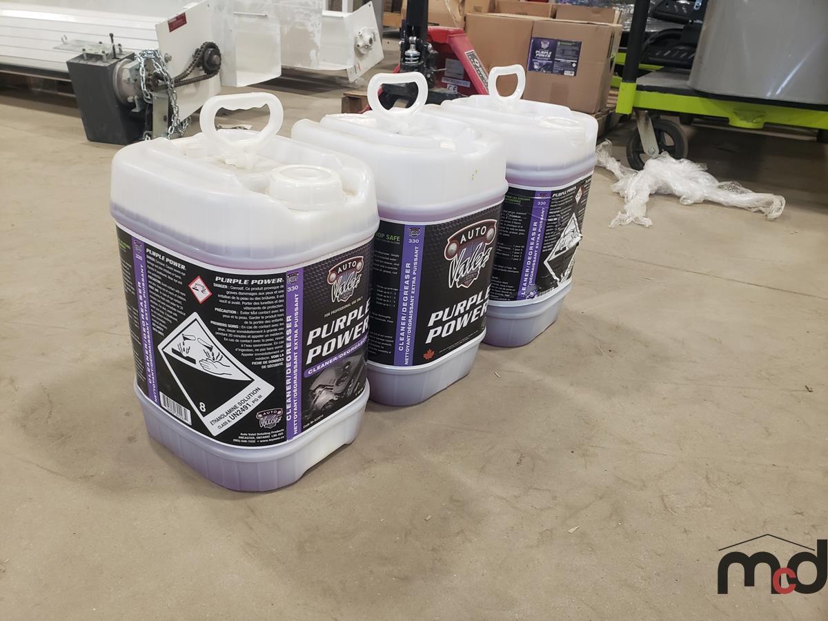 (3) 5L of Purple Power Cleaners